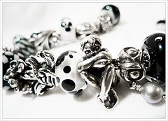 pandora silver beads for less